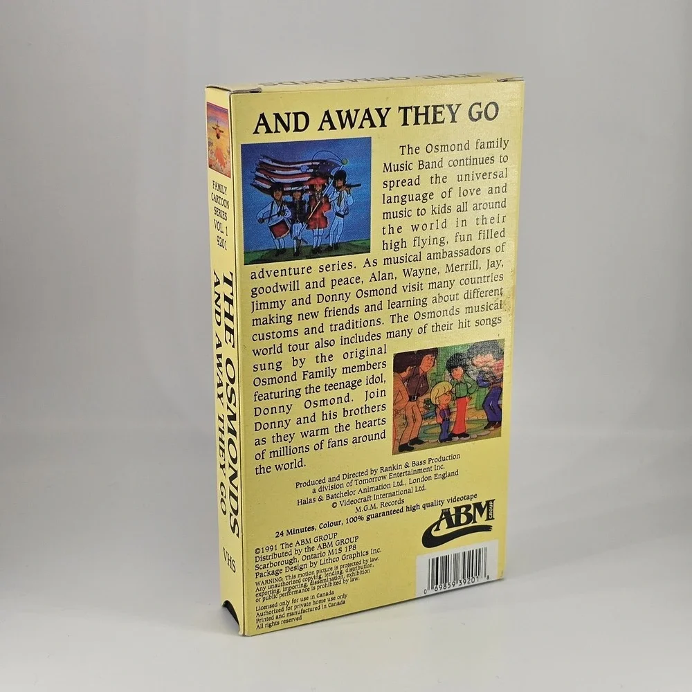 The Osmond's Animated VHS Tapes - Set Of 3 Vintage 1991 Osmond Brothers - Picture 3 of 7